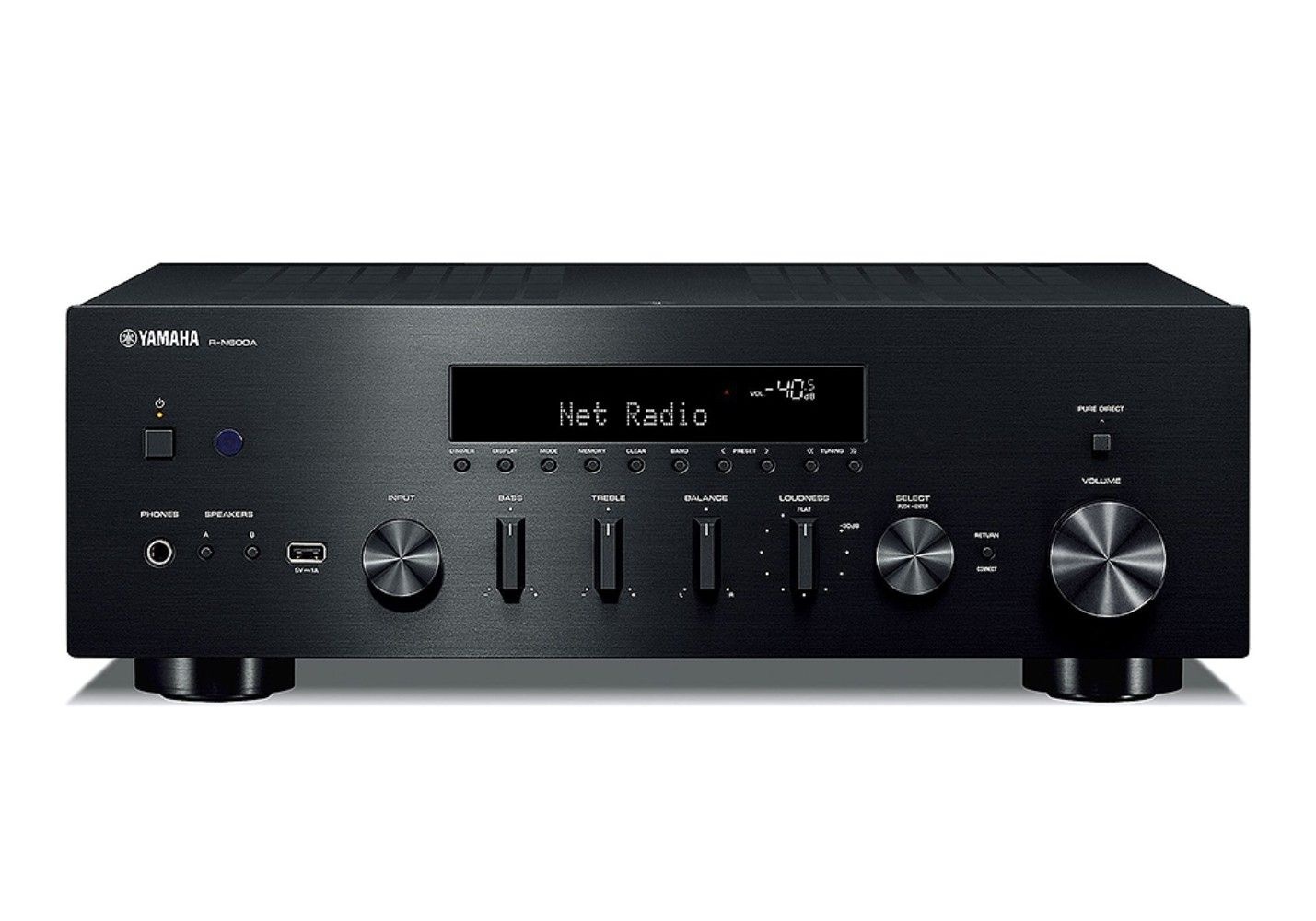 [해외] 야마하 RN600A 네트워크 Phono 수신기스트리밍 DAC 내장 블랙 Black