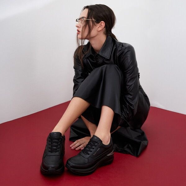 [타린로즈] 온라인전용컬러BEST  여성 하이 밸런스힐_2종택1 다크블랙/크림베이지