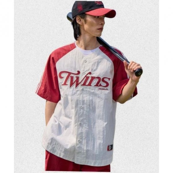 <매장정품> 1993스튜디오 1993STUDIO LG트윈스 베이스볼 우븐 유니폼 셔츠레드 93252WSH100152 1422668