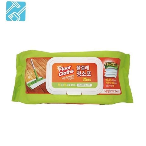 콕스글로리 청소용품 물걸레 청소포 대형 25매 38X20cm