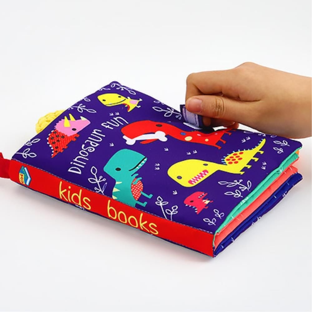 남아선물용 부드러운 돌아기책 공룡캐릭터 헝겊책 촉감놀이 셀프100일상 발달장난감
