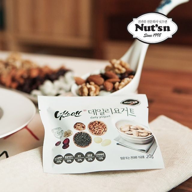 데일리루트 협력사 하루한줌 견과 믹스넛 실속형 30봉 데일리요거트 견과 류 믹스넛 답례품 몸에좋은 하루 30봉 선물