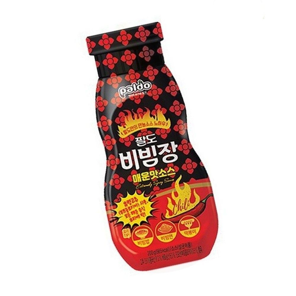 팔도 비빔장 매운맛 소스 만능 양념 비빔면 쫄면 캠핑 요리 200g 3개