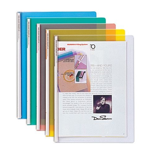 [온누리상품] 문화산업 레일크리어홀더A4일반형 10개묶음 f490a-7