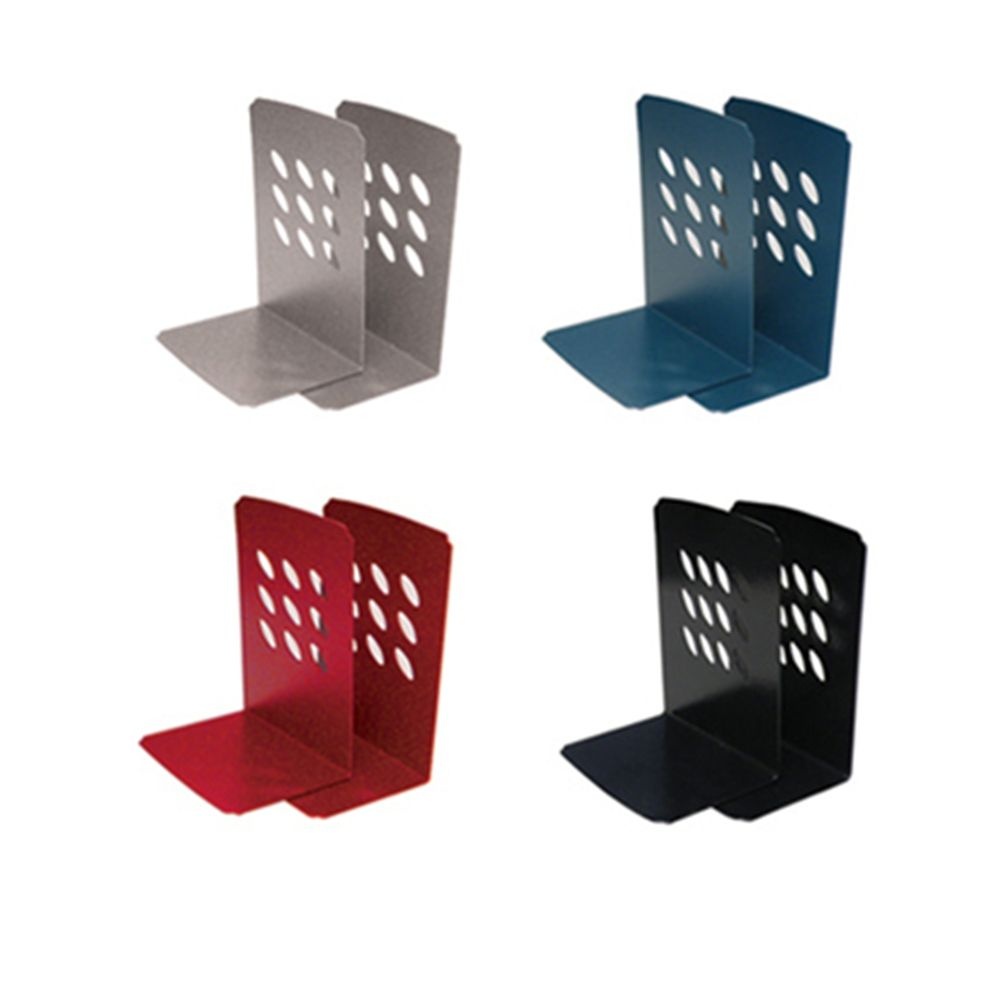 책상 북엔드 2개 중형 책꽂이 사무용 L형 도서 칸막이 책 지지대