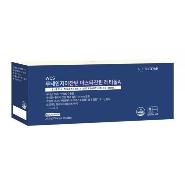 뉴트리코어 루테인지아잔틴 아스타잔틴 레티놀 A 250mg 150캡슐