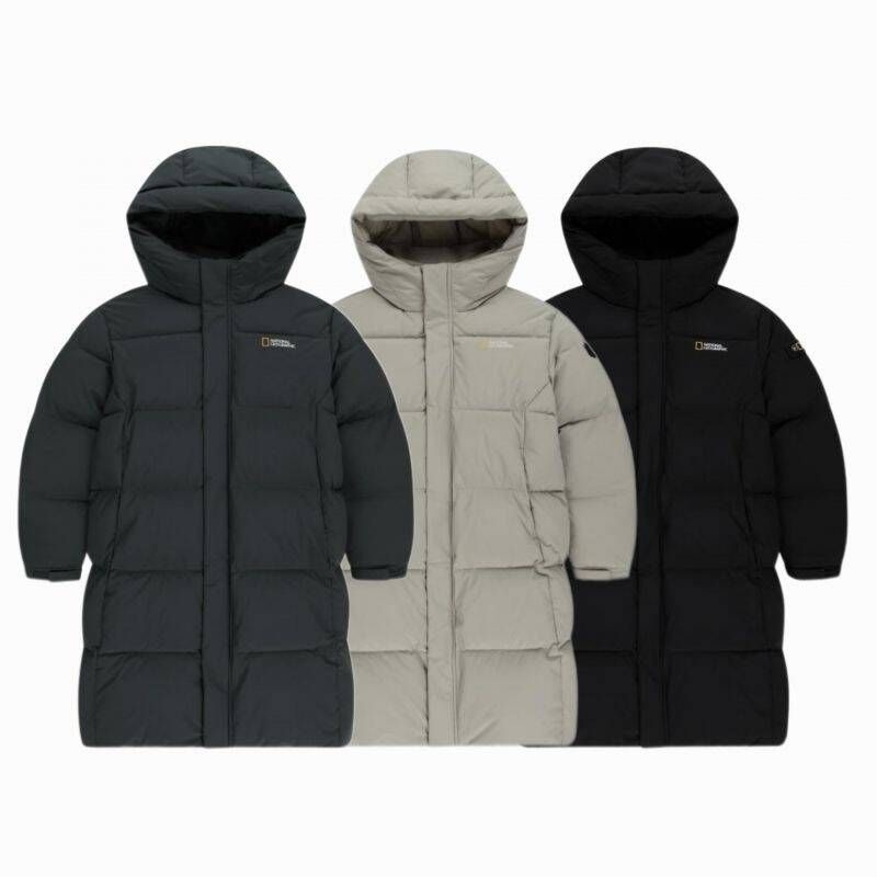 내셔널지오그래픽 롱 구스 다운 점퍼 남여공용 케이투 K254UDW340