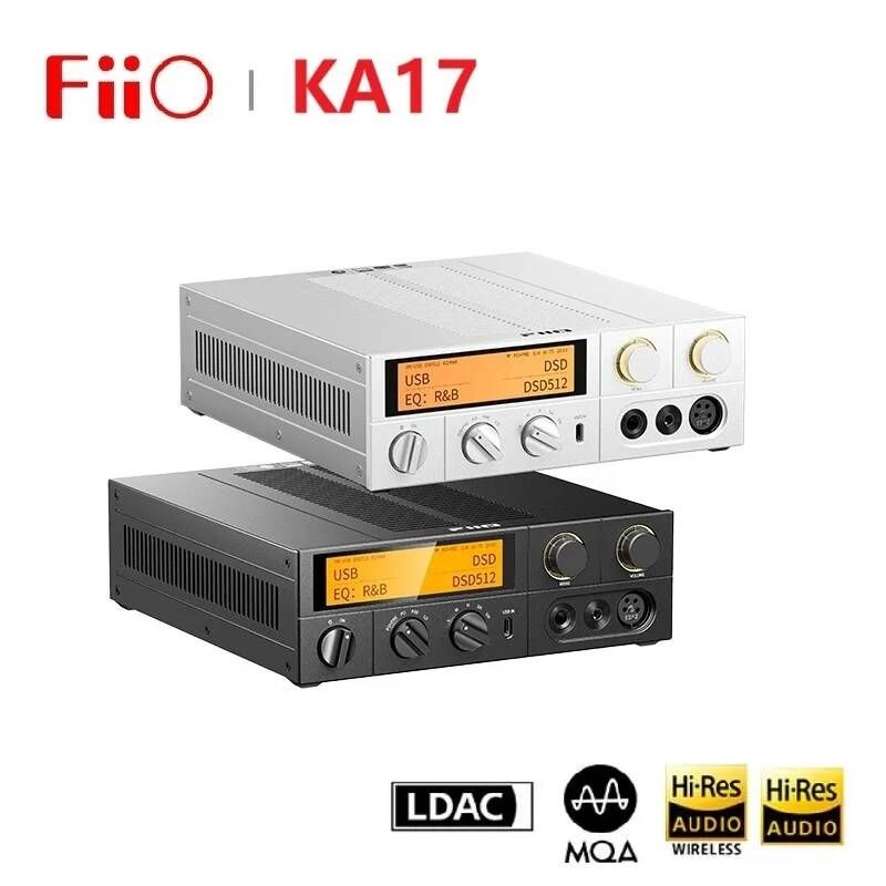 FiiO [해외] FiiO K17 데스크탑 DAC AMP 헤드폰 앰프 AK4191 듀얼 AK4499EX 31 밴드 PEQ MQA DSD512 PCM768 고해상도 오디오 리모컨