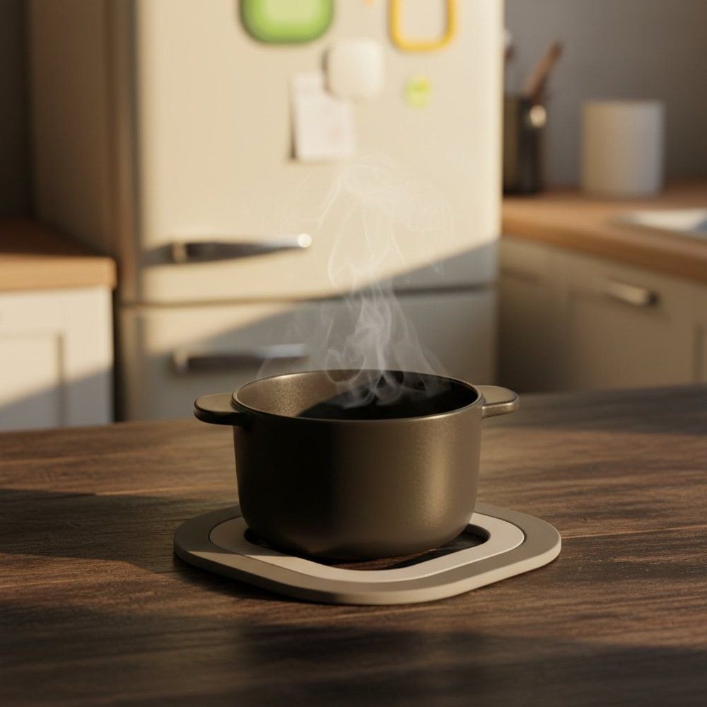 냉장고 자석 냄비받침 부착형 실리콘 팟스탠드 주방 식탁