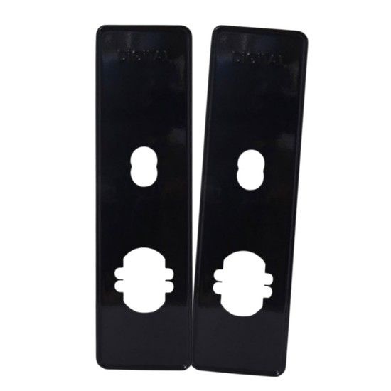 [공식인증] 도어락 K100 L100 표준 보강판 블랙 2개입