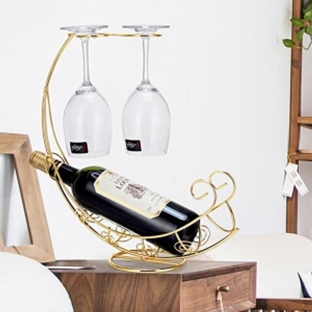 (주)트리 문라잇 와인잔걸이 와인랙(골드) 와인보관