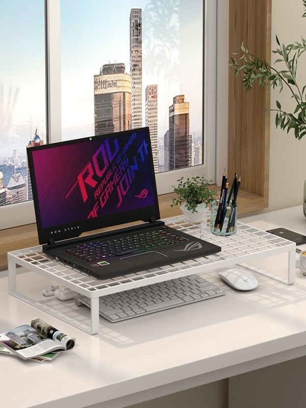 [해외] 휴대용 알루미늄 노트북 쿨링거치대 접이식 디자인과 높이조절 가능 실내외 활용도 높은 스탠드 초경량 편리한