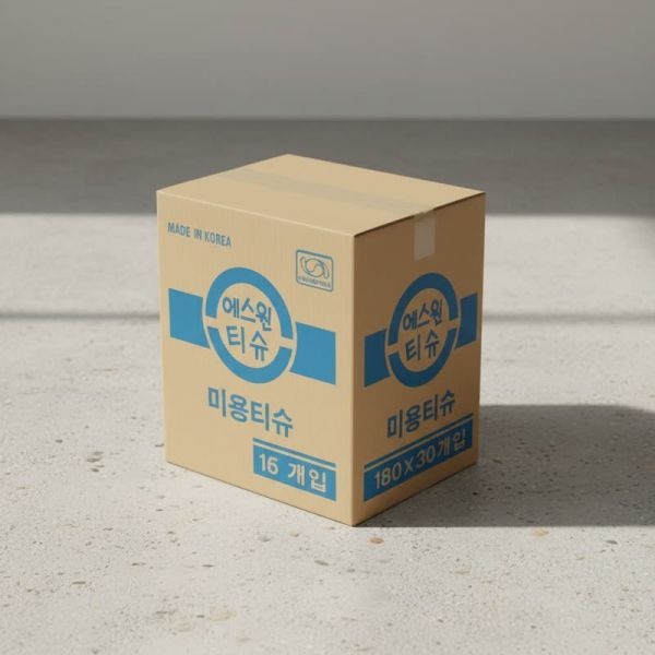 UnKnown 동일 에스원 미용 각티슈 180매 30팩/박스/사각티슈/미용/화장지/휴지/판촉물