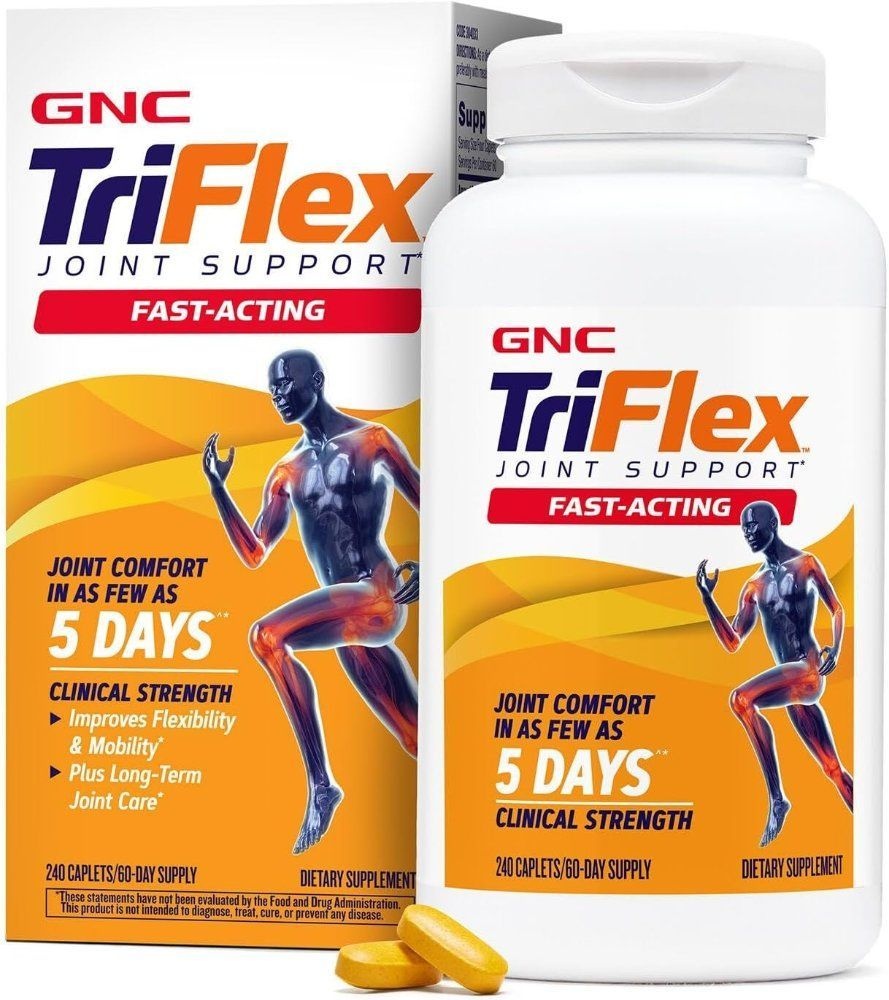 [해외] GNC 지엔시 트리플렉스 패스트 액팅 글루코사민 콘드로이친 보스웰리아 강황 240정