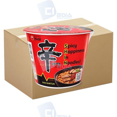 신라면 큰사발 114g 24개 큰컵 얼큰한 컵라면 간식