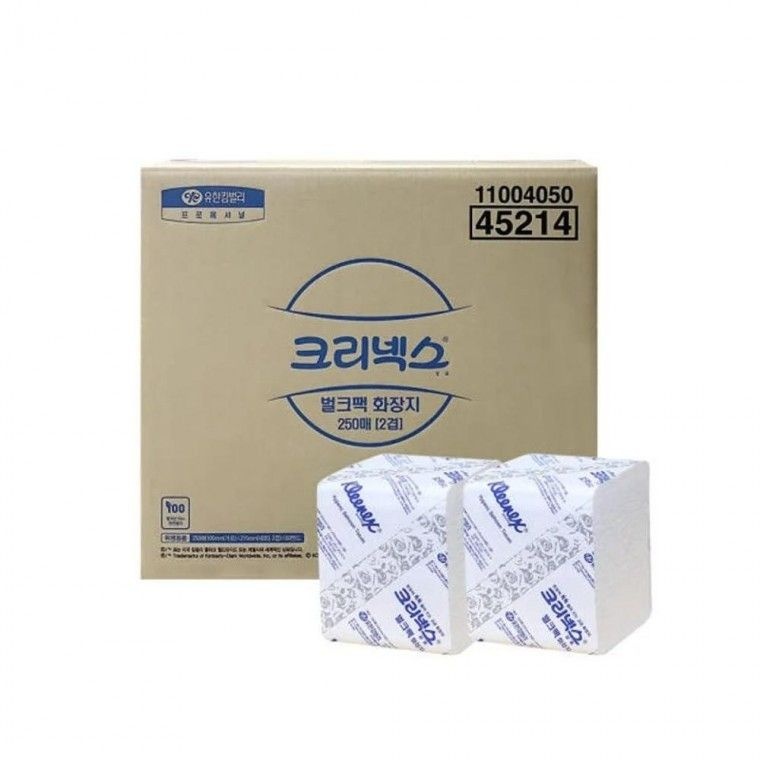 루미나D 45214 크리넥스 벌크팩 화장지 250매x60밴드 2겹
