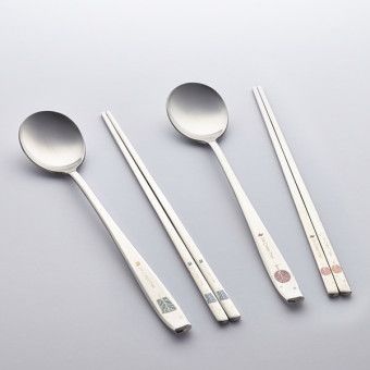 [롯데백화점] 골든벨 아이스크림 컬러 레이저 부부수저