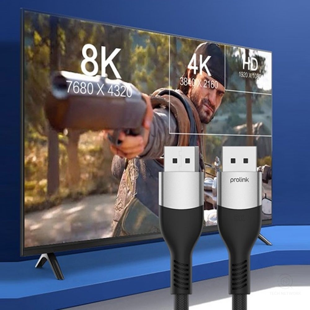 8K DISPLAYPORT 1.4 DP케이블 듀얼 게이밍 모니터 티비 선 144HZ 4K 고주사율 165HZ 60HZ 노트북 고급형 연결 디스플레이포트