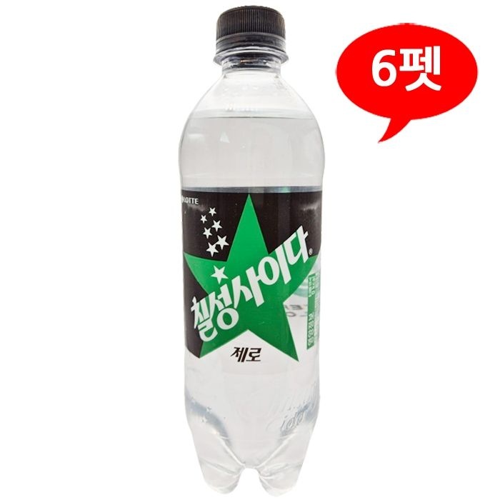 [롯데] 칠성사이다 제로 500mLx6펫