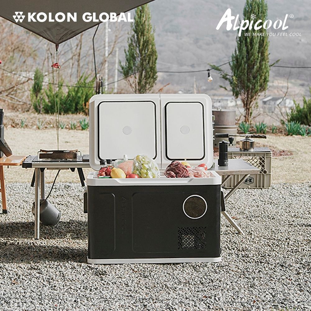 Foshan Alpicool Electric Appliance Co., Ltd 알피쿨 신상 블랙에디션 캠핑냉장고 31L 코오롱 공식 AS 듀얼도어 낚시 차박 화물 냉동고 NK40