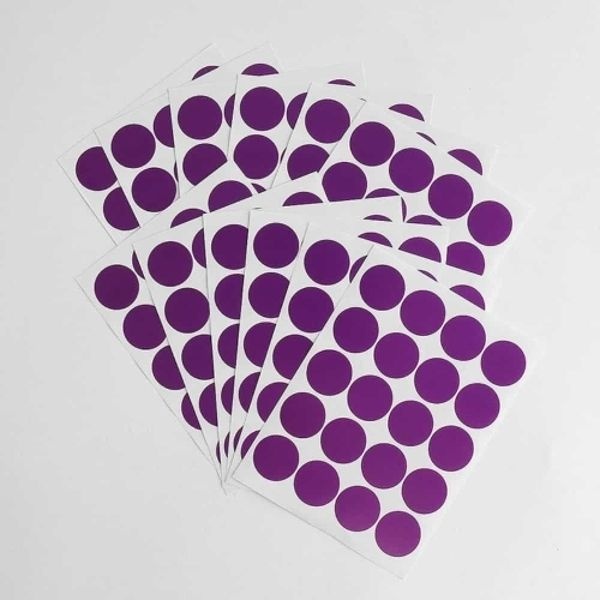 [VCMU9CQE]표시스티커 원형컬티커 포인트스티커 20mm 12매