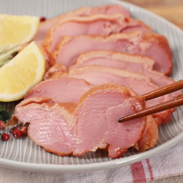 인정식탁 토랑토랑 훈제닭다리바베큐 슬라이스 200g x 2팩