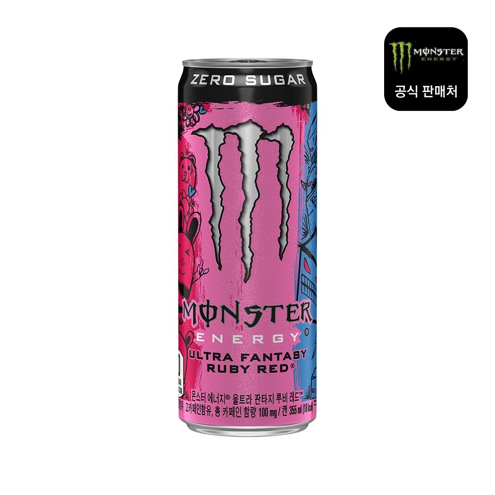 몬스터 (본사직영) 몬스터 에너지 루비레드 355CAN X24
