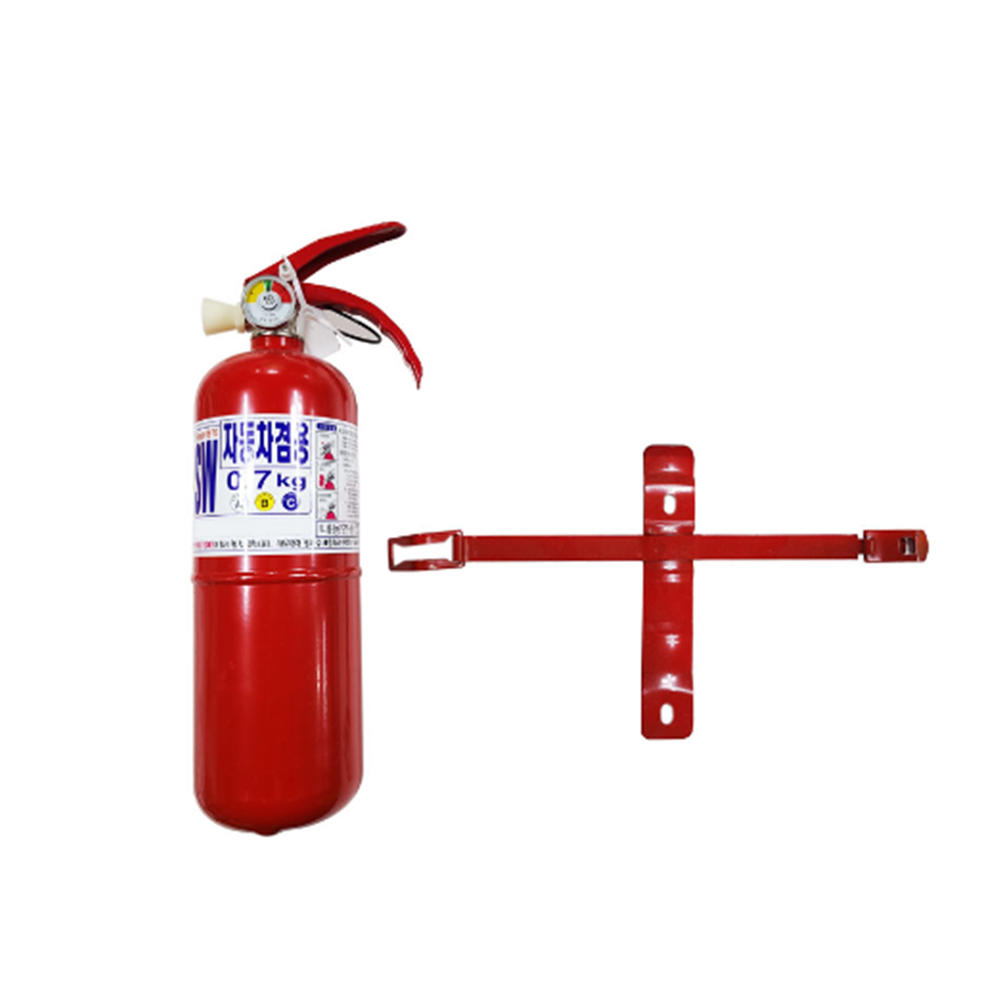 국산 승용차 차량용 자동차 ABC 분말 소화기 0.7kg 캠핑 가정용 주방