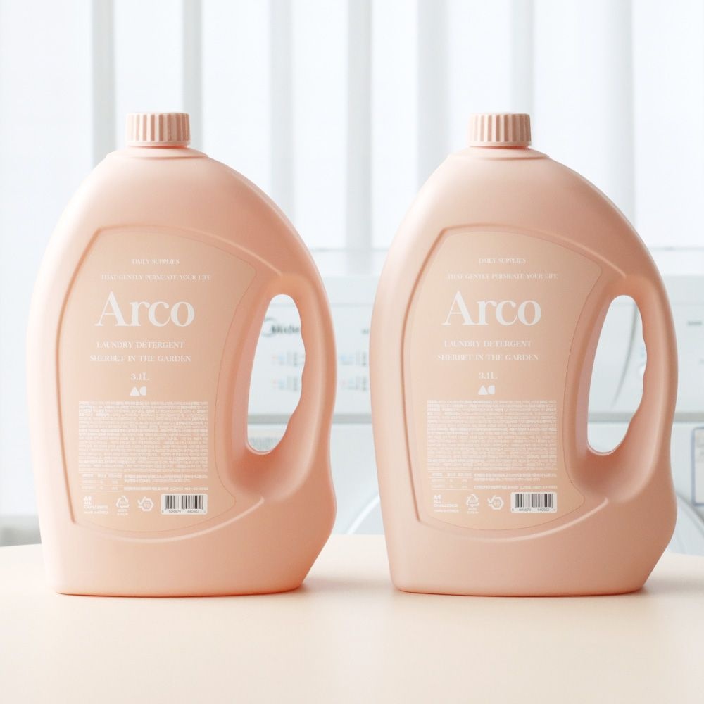 아르꼬 대용량 액체 세탁세제 3.1L 1개+1개 중성세제 일반드럼겸용