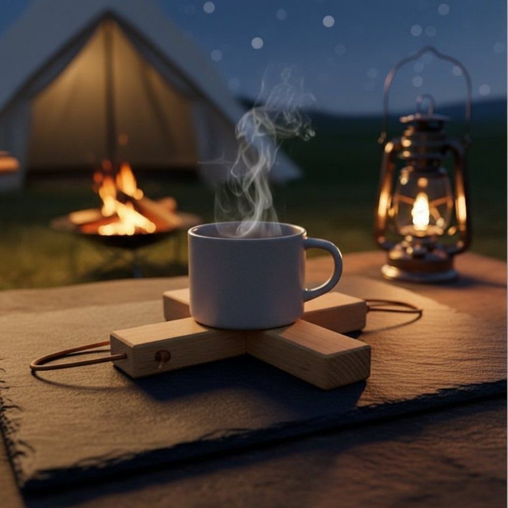 캠핑 감성 냄비받침 원목 플레이팅 테이블웨어 주방용 팟스탠드