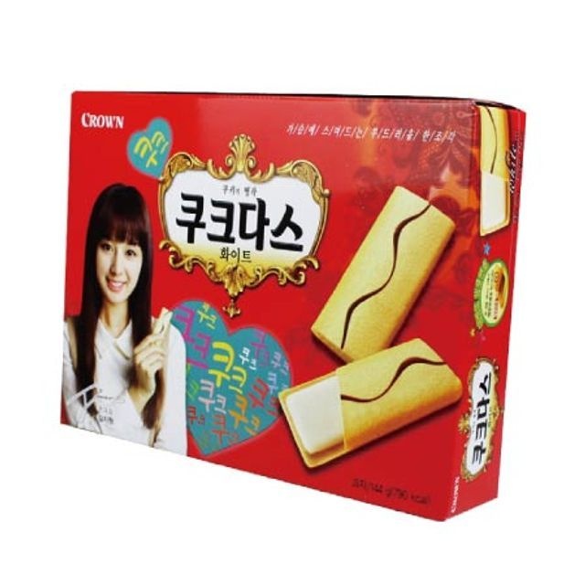 바삭비스킷 샌드과자 바닐라크림스낵 128g