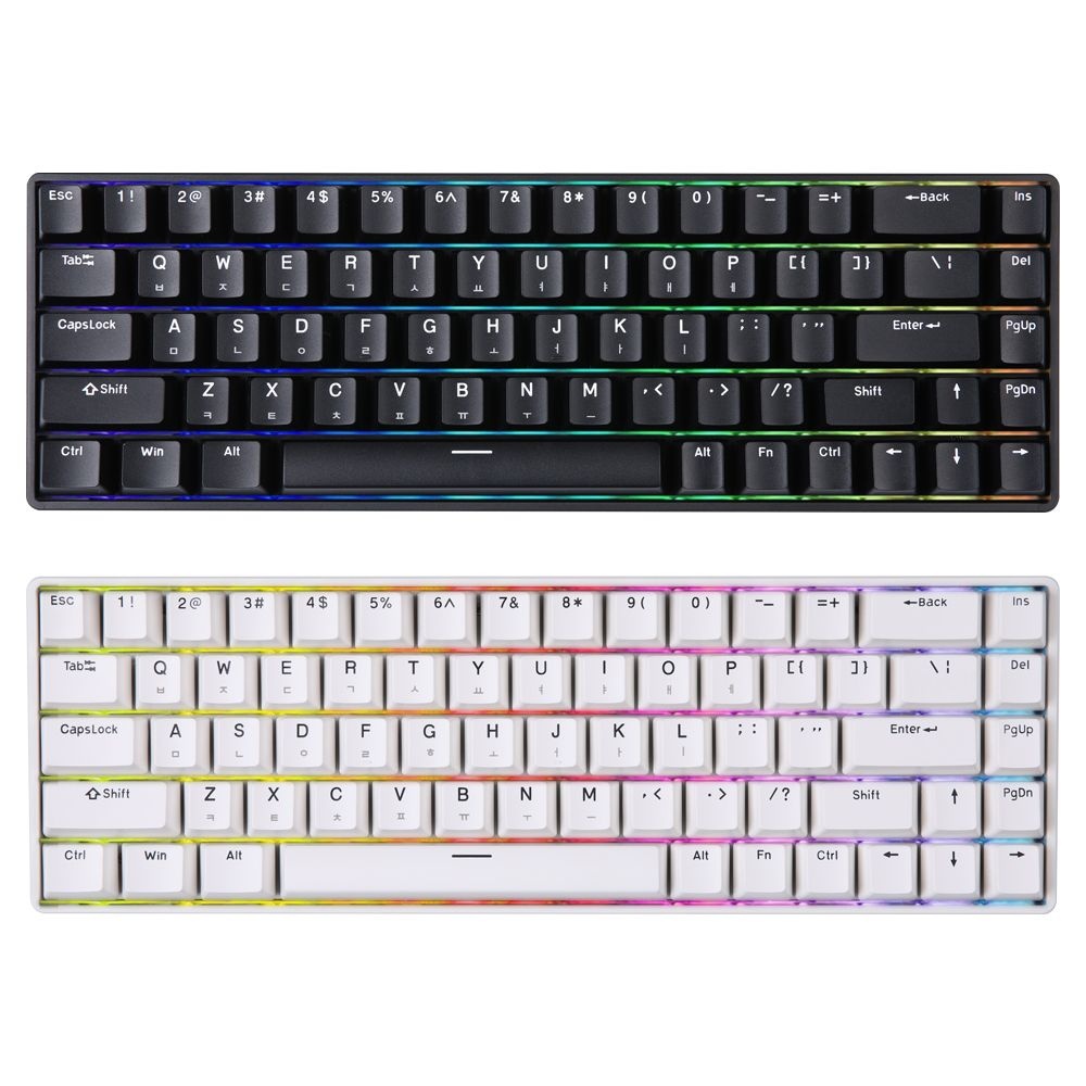 가츠 스팅68라이트 화이트 8K 자석축 한글 우팅 래피드트리거 매크로 단축키 게이밍 키보드