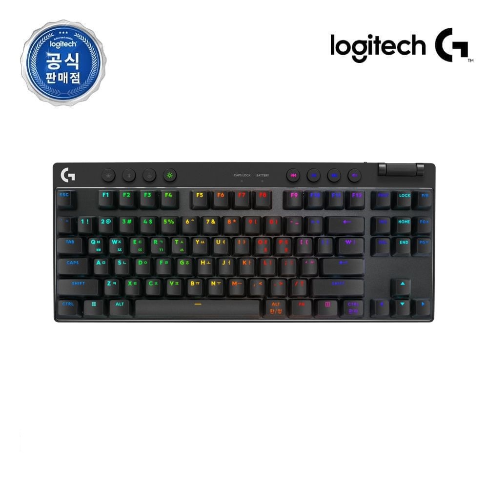 로지텍코리아 공식 G PRO X TKL LIGHTSPEED 게이밍 키보드 블랙, 리니어