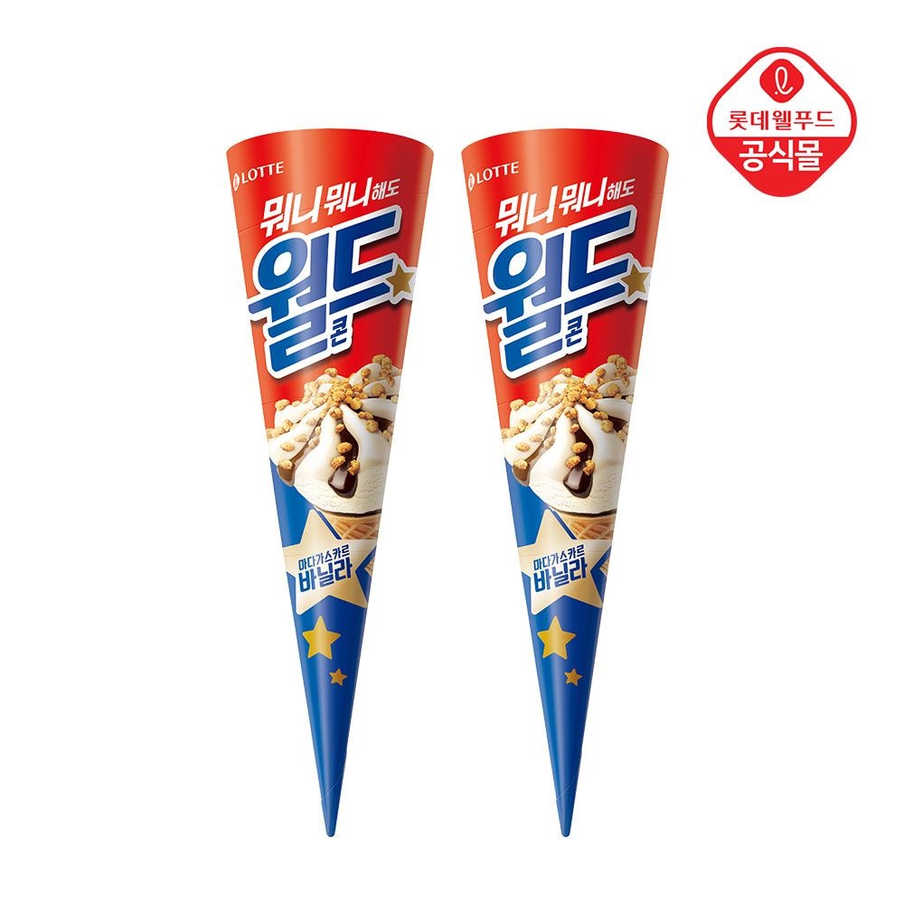 롯데웰푸드 월드콘 바닐라 160ml x 24개