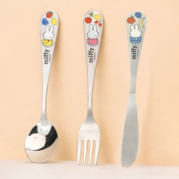 릴팡 [보리보리]릴팡 미피 퓨어 올스텐 스푼포크나이프 3P세트 MP9213
