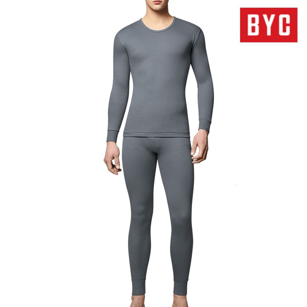 BYC 순면 남자 내복 내의 에어메리 베이직 상하 세트 다크그레이 BYT6680