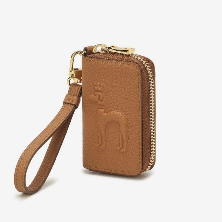 [롯데백화점] 헤지스 ACC HIHO1E255W2_[21SS] 브라운 퍼피배색 소가죽 키홀더 LE1211302741