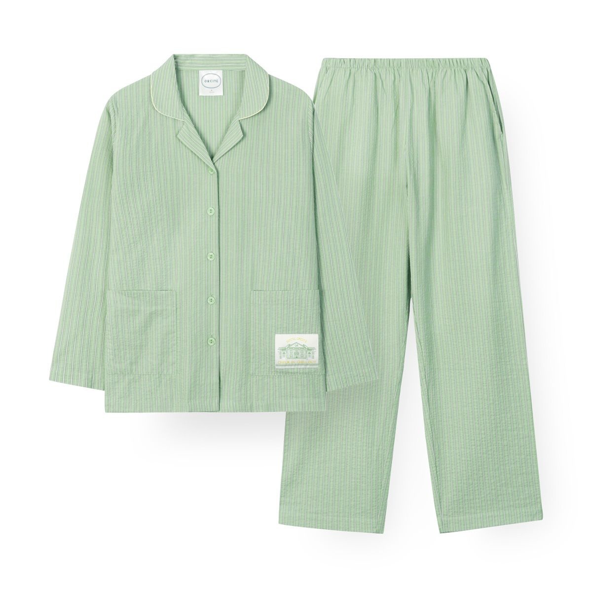 [롯데백화점] 오르시떼 여성 H016 콸레 긴소매 파자마 세트 OR26SFGEH016