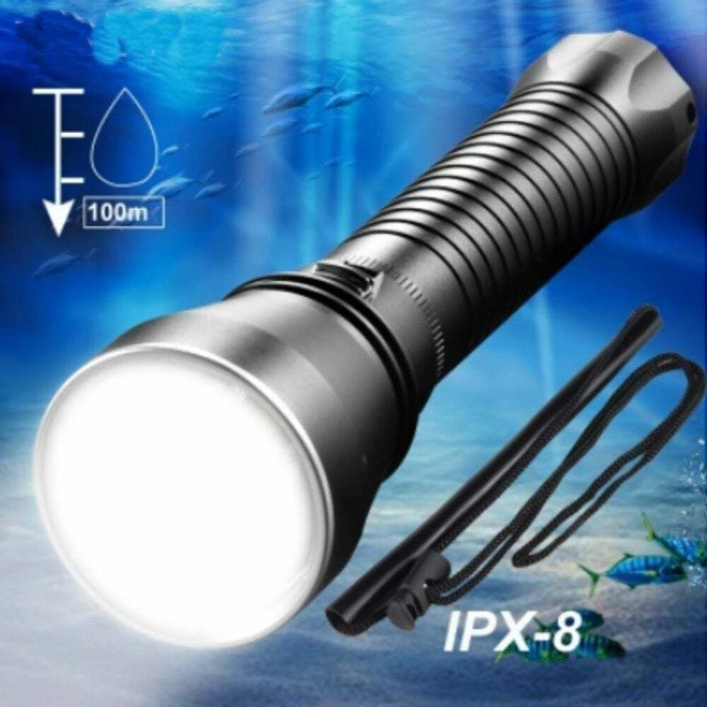 (현대Hmall) 12000루멘 IPX8등급 XHP70 전문가용 수중랜턴 I8 본품