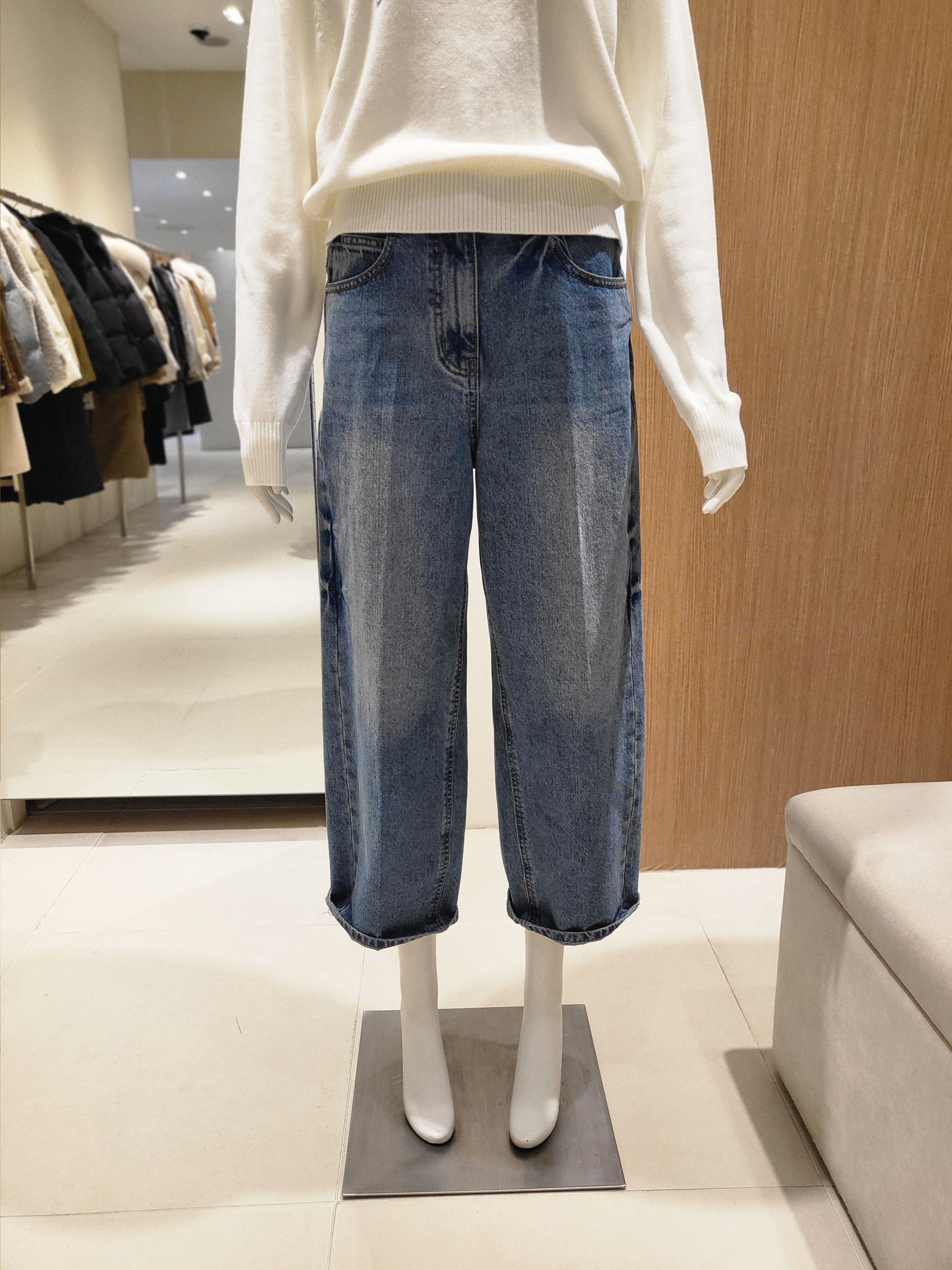 온앤온 백버클 배기 데님 팬츠 N6SL232