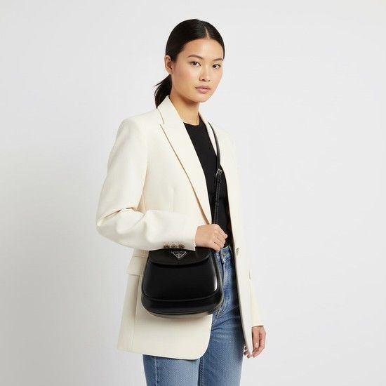 여성 클레오 미니 숄더백 (1BH188 ZO6 NERO)