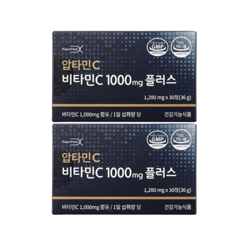 넥스모스 넥스모스 압타민C 비타민C 1000mg 플러스 1200mg x 30정 2개