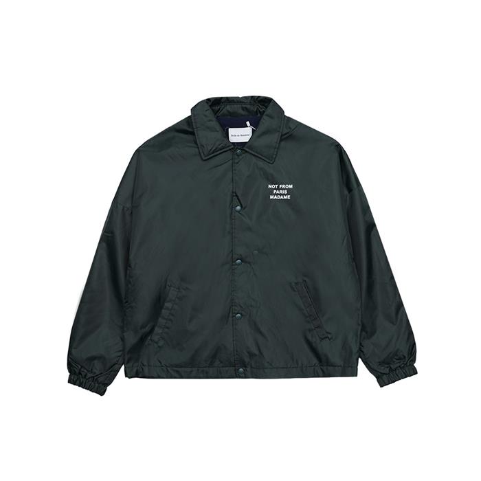 드롤드무슈 남성 LE VESTE POLAIRE 슬로건 카라 자켓 카키 CJT158-PA010-KK