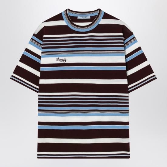 [해외] 프라다 26SS 프라다 반팔 티셔츠 P24B3HOOO19BR Multicolor