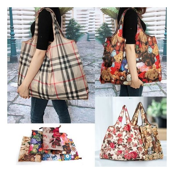 나블리박스 휴대용 대형 에코백 시장가방 접이식 장바구니 숄더백