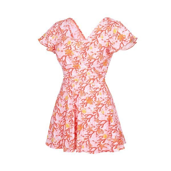 RENOMASWIM <매장정품> renoma RENOMASWIM 여성 마린 셔링 커버업 스파 수영복오렌지 RN-LS2G272-OR 5019027780 1196395