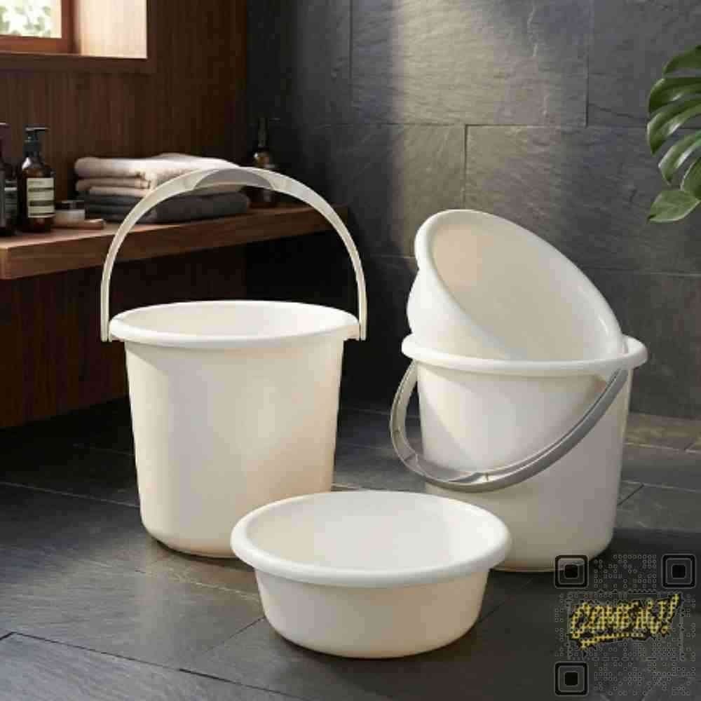 욕실 물통 대야 세차 바스켓 손잡이 캠핑용 양동이 바구니