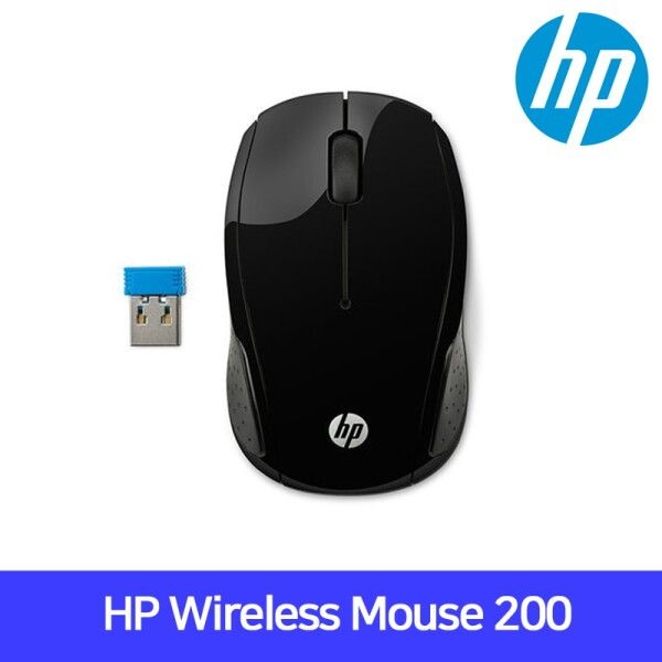 [에이치피] HP Wireless 마우스 200 |JY| 휴대용 노트북 가성비 사무용 무선 마우스 저렴한 싼