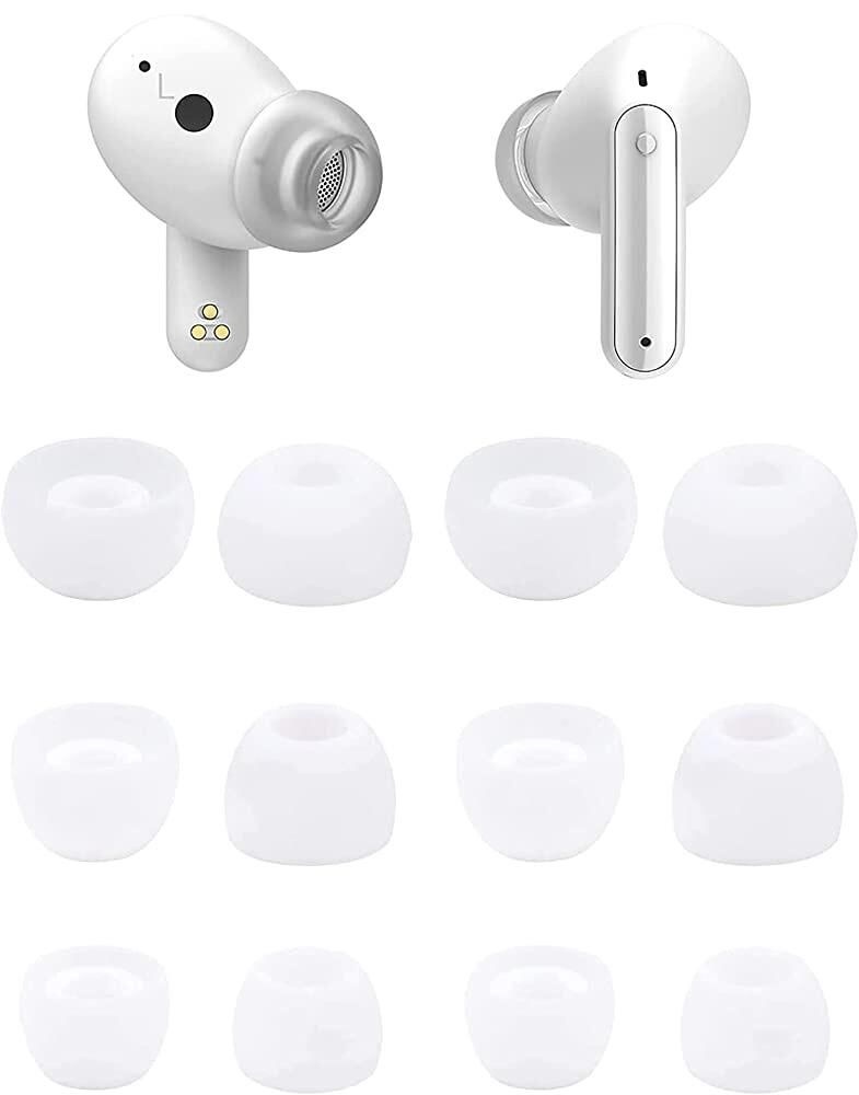 [해외] ALXCD LG TON 온e Free FP9와 호환되는 이어 팁, S/M/L 사이즈 교체용 소프트 실리콘 이어버드 팁 이어팁, 톤 프리 FP5 FP8