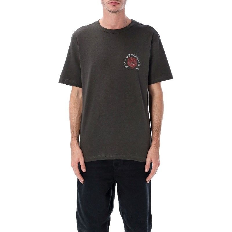 RVCA 루카 타이거 프린트 크루넥 반팔 티셔츠 EVYZT00302 PTK